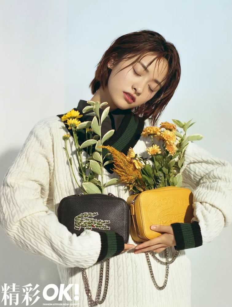 沈月拍摄时尚大片，化身元气少女