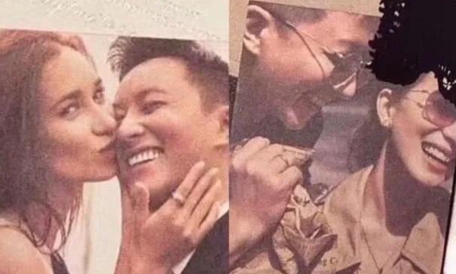 韩庚卢靖姗婚礼请柬遭猪队友曝光！为低调否认已婚，现在却人尽皆知