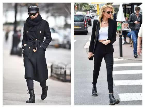 想显高显瘦试试这种搭配:小黑裤+小黑鞋