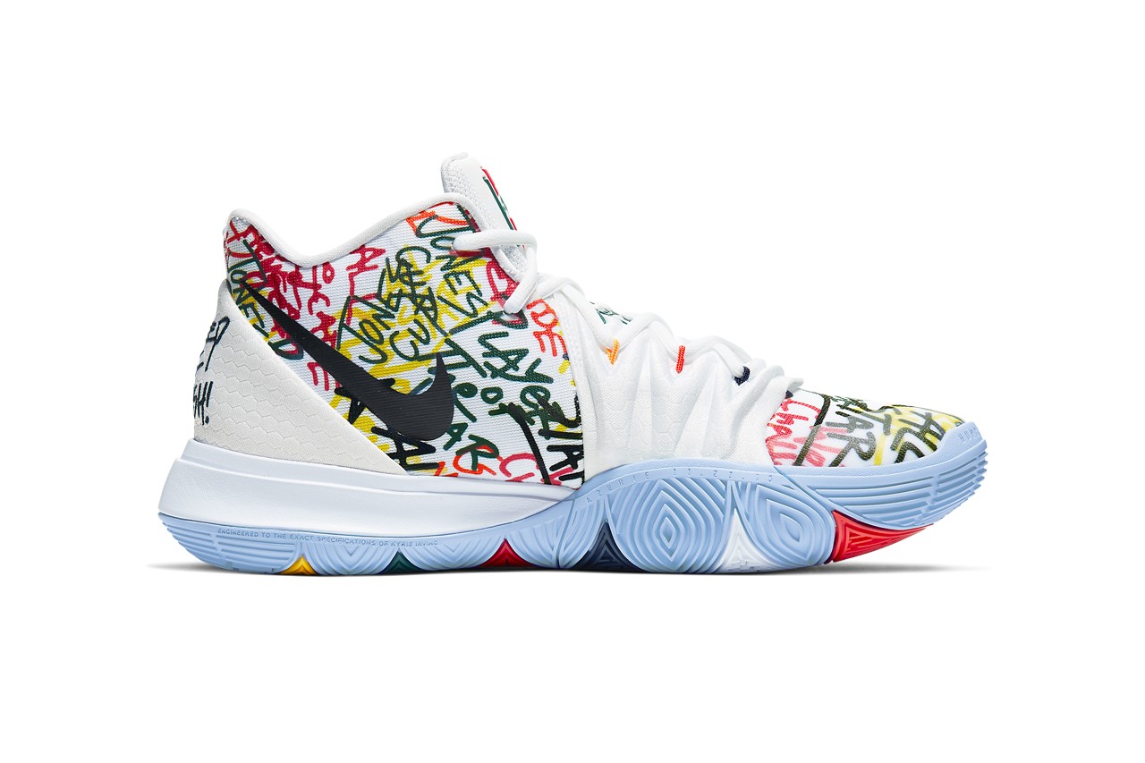 涂鸦设计重现!NIKE Kyrie 5全新“Keep Sue Fresh”配色即将发售!