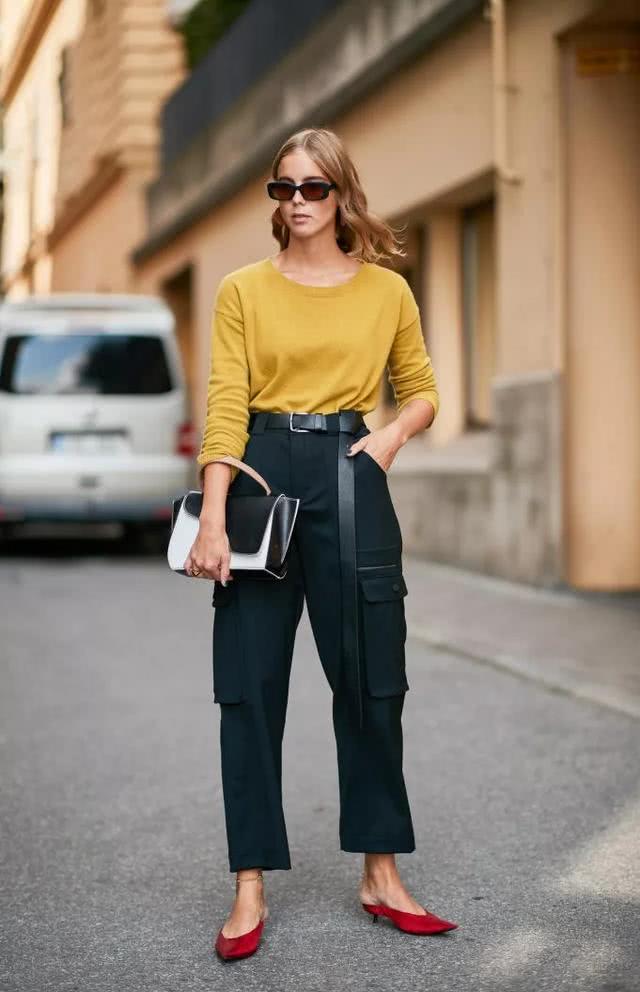 女人不管是穿裤子还是裙子,牢记这3个“上下法则”,显高显瘦