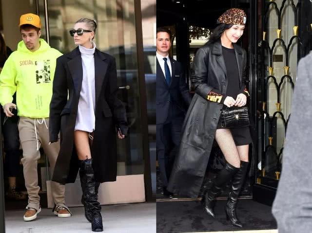 欧美街拍：连衣裙搭配长大衣，这样穿美丽又有气质