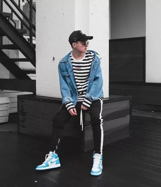 欧美型男街拍:帽子、球鞋、单宁三大单品,打造街头时尚男神