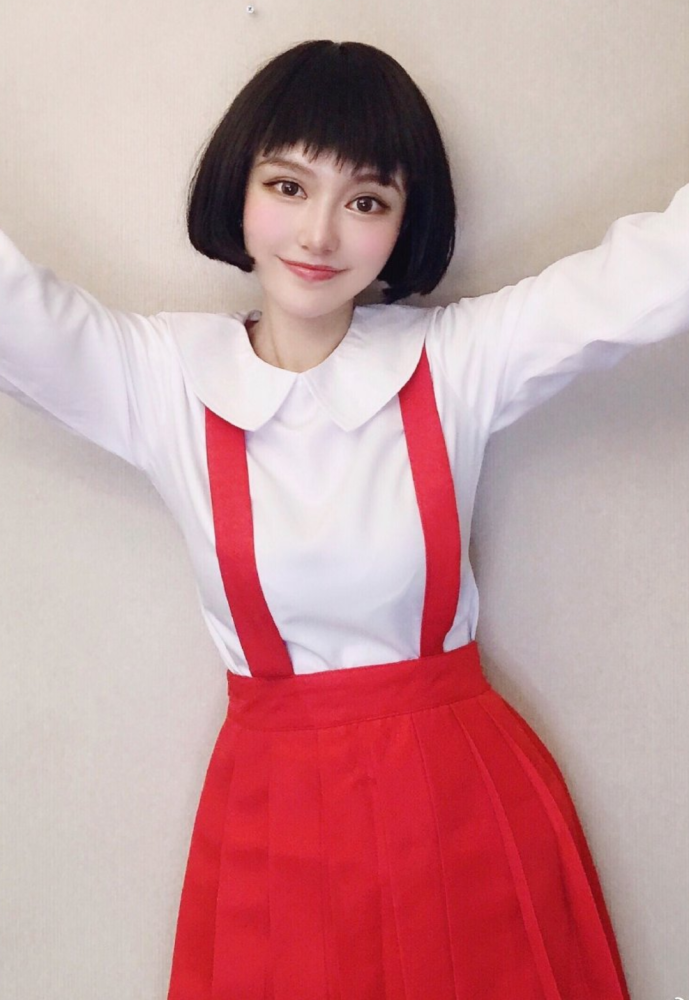 不枉罗志祥宠她成宝，换上这个发型后，樱桃小丸子原型原来是她