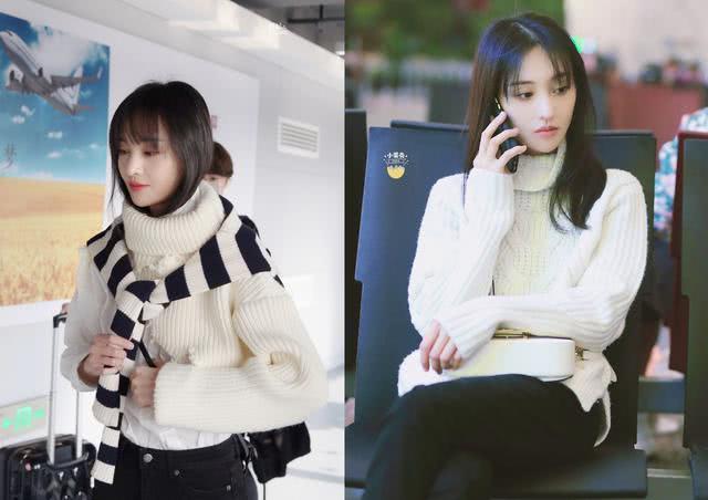 清纯美女郑爽毛衣造型唯美浪漫!岂料隔空撞上韩国当红女星孔孝真、金泫雅