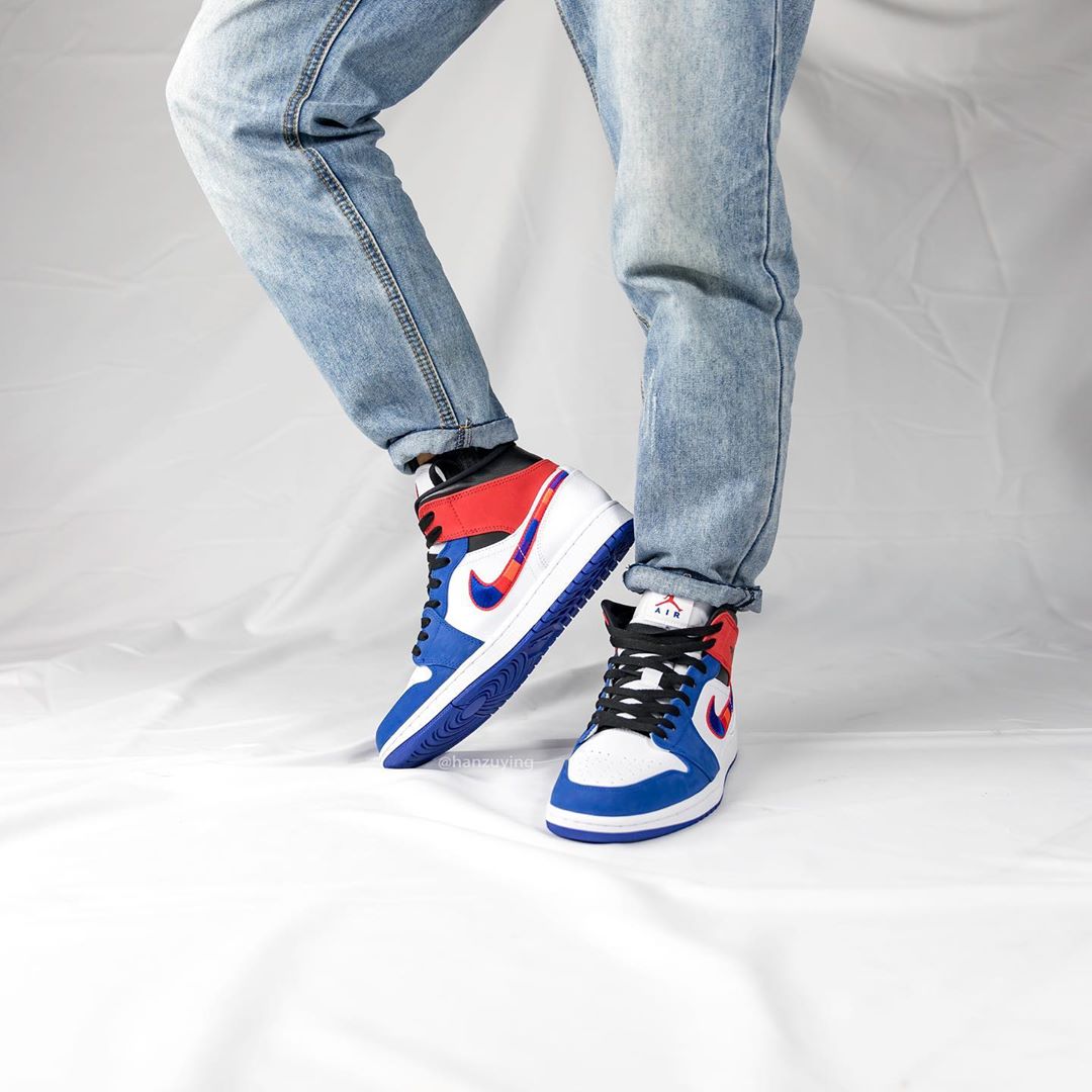 神似 Union 天价联名?这双 Air Jordan 1 Mid 上脚还挺百搭!