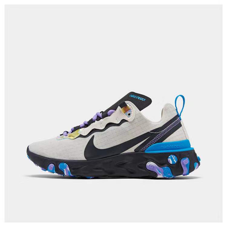 清新紫罗兰鞋带!不一样的 Nike React Element 55!
