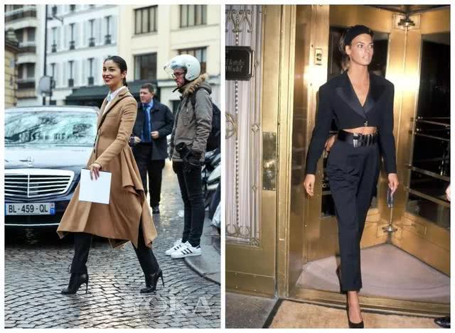 想显高显瘦试试这种搭配:小黑裤+小黑鞋