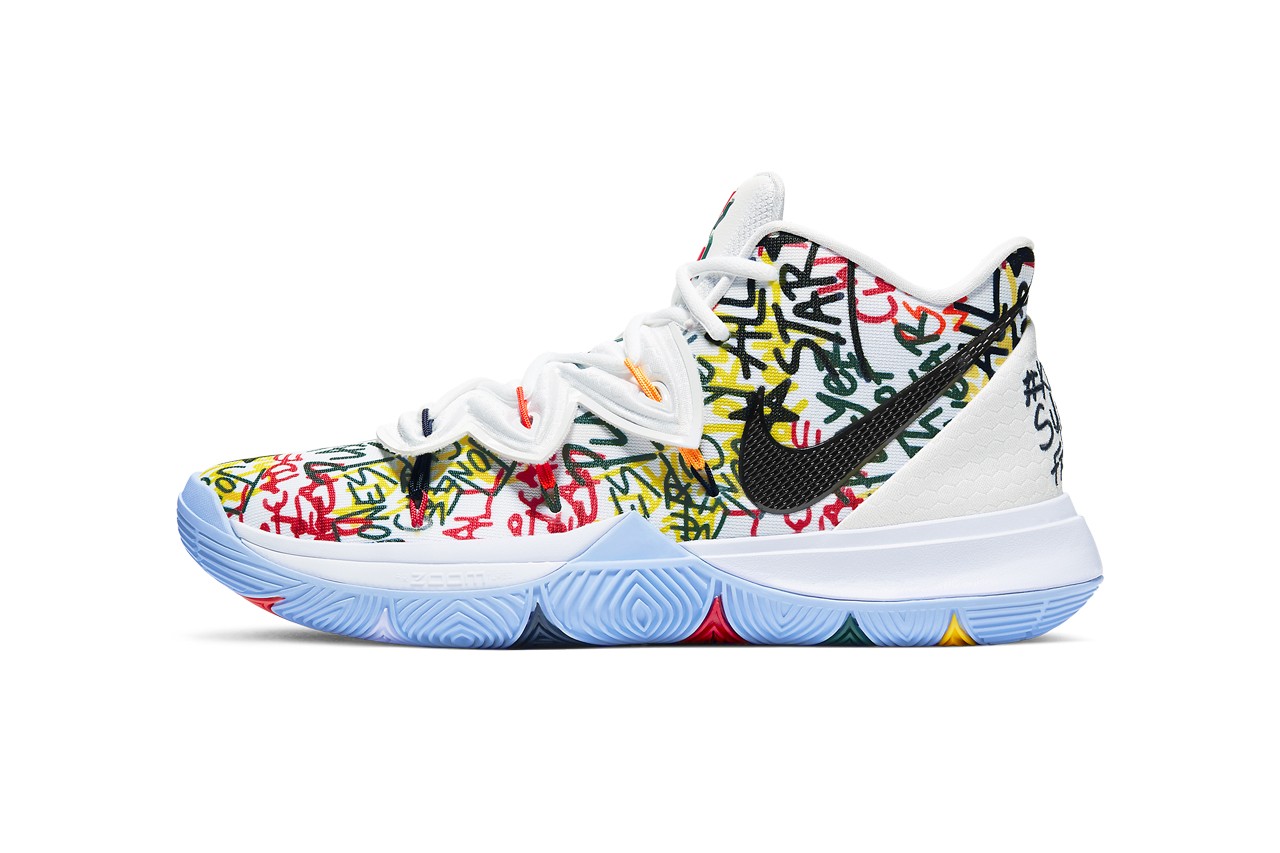 涂鸦设计重现!NIKE Kyrie 5全新“Keep Sue Fresh”配色即将发售!