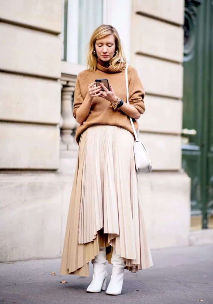 欧美街拍:腿又粗又短这个冬天这样穿最合适