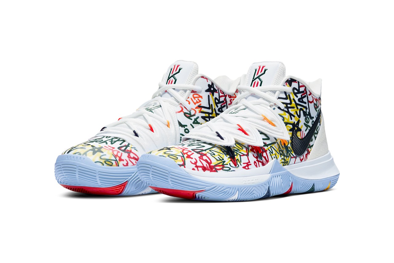 涂鸦设计重现!NIKE Kyrie 5全新“Keep Sue Fresh”配色即将发售!