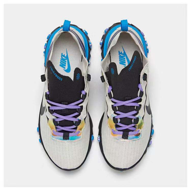 清新紫罗兰鞋带！不一样的 Nike React Element 55！