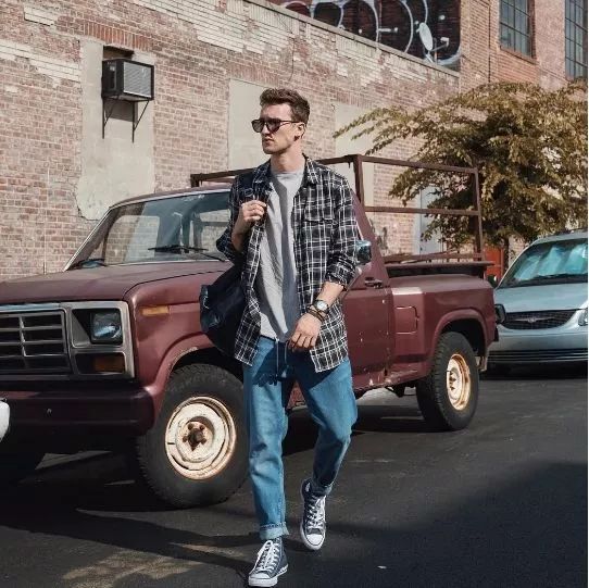 欧美型男街拍:帽子、球鞋、单宁三大单品,打造街头时尚男神