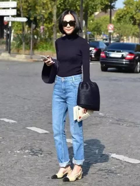 欧美街拍：潮人示范腿粗女人穿裤子“3要3不要”