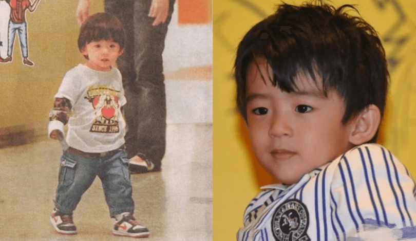 谢霆锋的基因有多强大?张柏芝晒三胎儿子正面照,长相一言难尽!