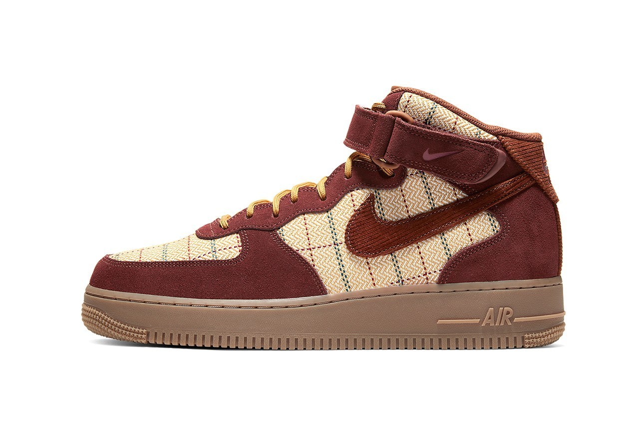 全新 Air Force 1 Mid 鞋款发布,这样的设计太秋冬!