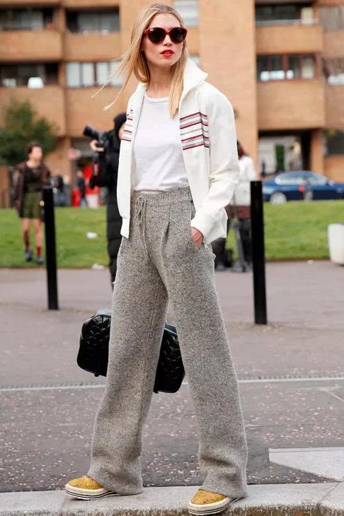 这个冬天你只会穿牛仔裤?时尚博主都爱针织裤,温度风度全都有