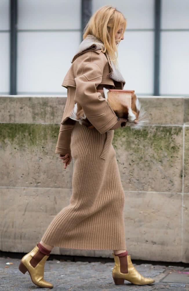 冬天穿这3条裙子就能让你又美又暖，穿好了比裤子更显瘦！