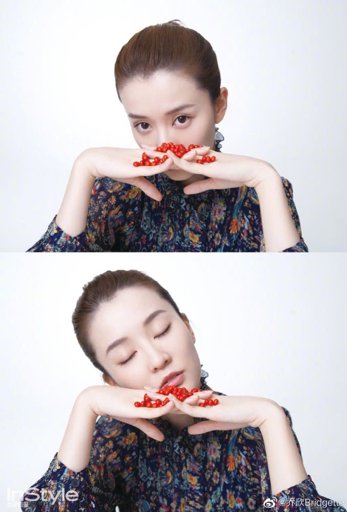 美女乔欣最新时尚写真,大胆玩转光与影,五彩斑斓太夺目