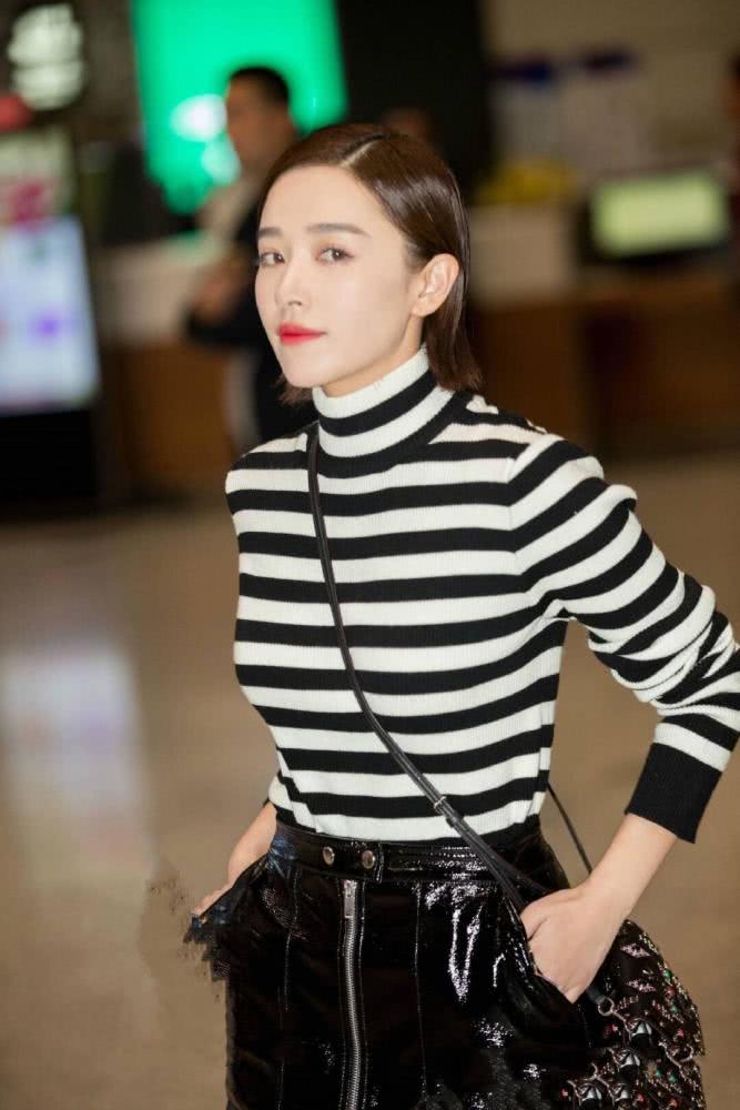 美女阚清子剪短发太高级,波波头搭配黑色外套个性十足,美呆了