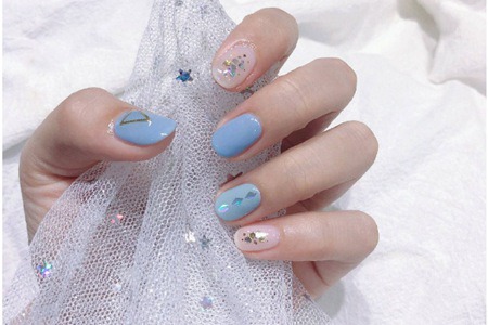 1574146291886421.jpg 2019秋冬最流行美甲新款式,八款干净简单清新美甲图片