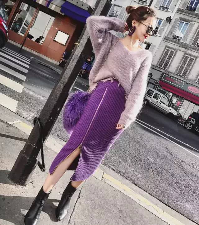 知性优雅的半身裙,不减肥也能拥有美女范