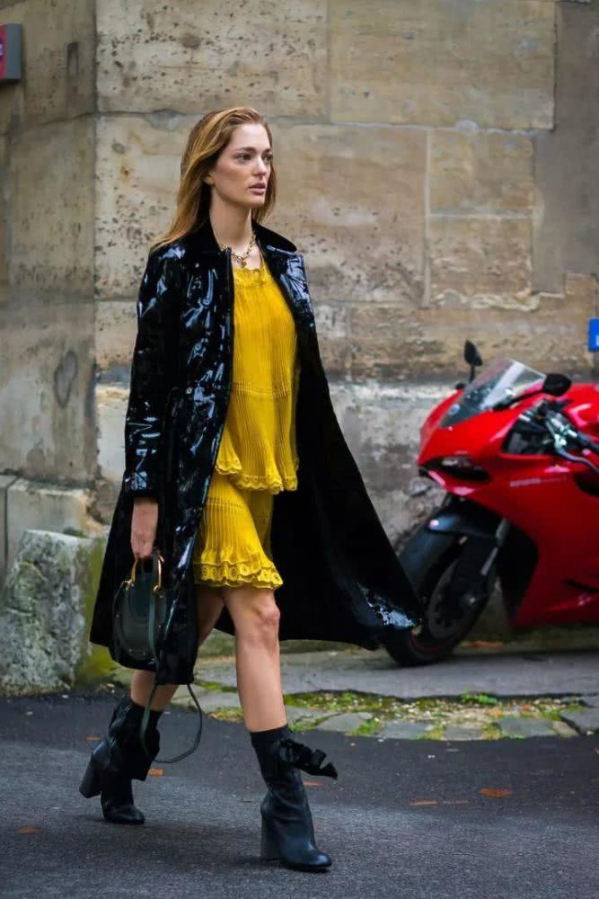 欧美街拍：黑色穿好了居然这么时髦！