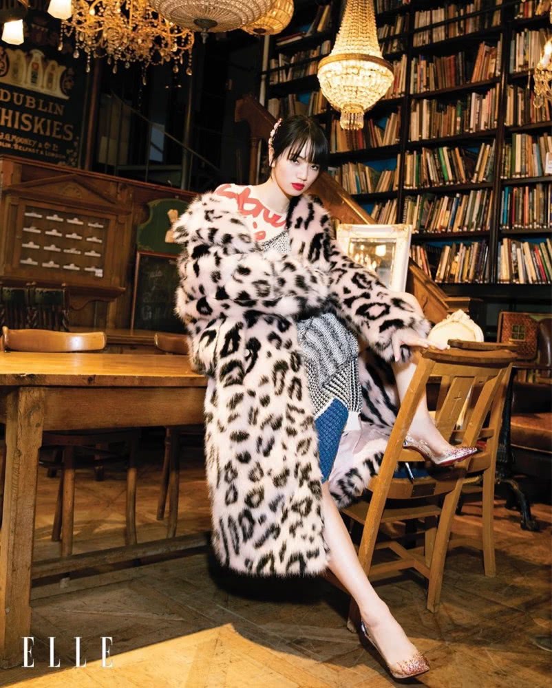 权志龙的前任小松菜奈,厌世脸登ELLE,臭脸都挡不住魅力爆炸!
