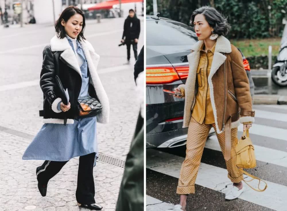 今年秋冬别穿大衣了，羊羔毛外套才是时尚首选！