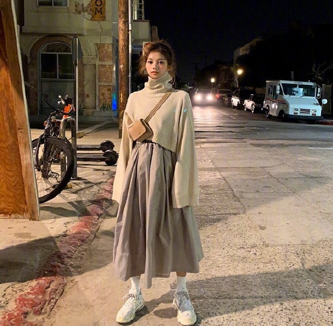 个性独特的韩风冬季穿搭范本