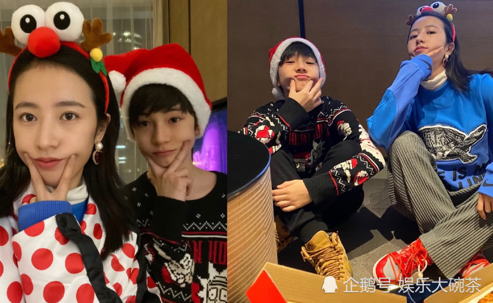 神仙姐妹同框友爱满屏!周雨彤宋祖儿一起过圣诞,笑靥如花太少女
