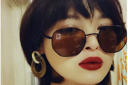 辛芷蕾四款秋冬短发发型图片，修饰脸颊剪法无需染烫