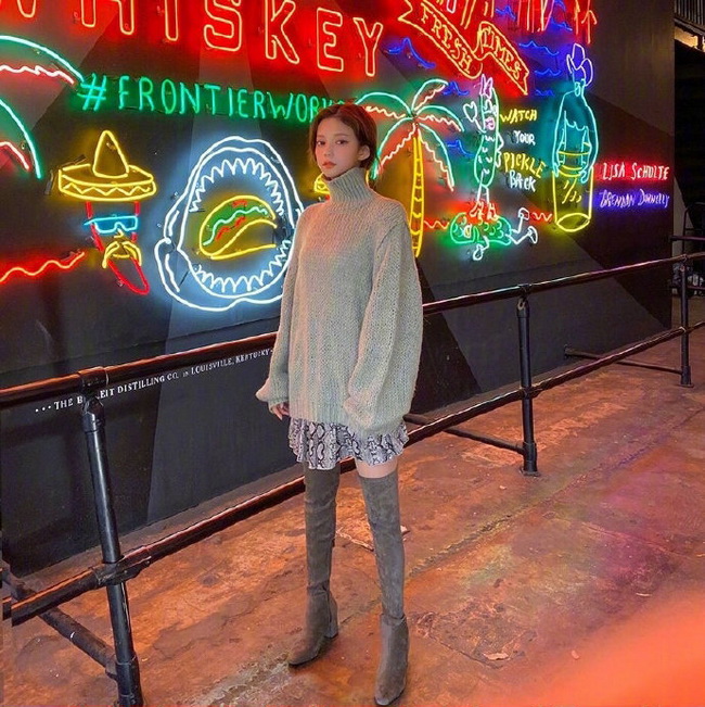 个性独特的韩风冬季穿搭范本