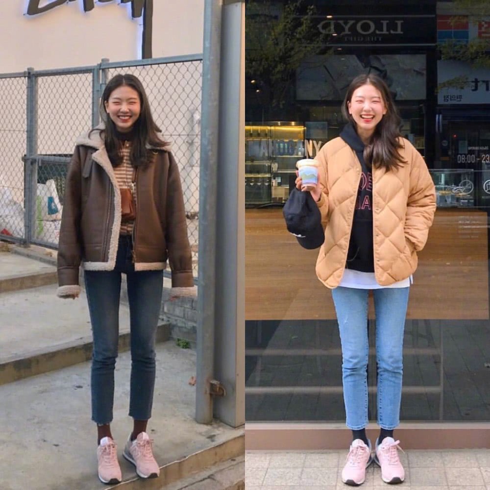 超萌!韩国女博主利和的冬季舒适日常穿搭分享