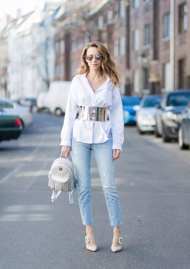 白衬衫很好搭,会穿的人总能给人美到骨子里的感觉
