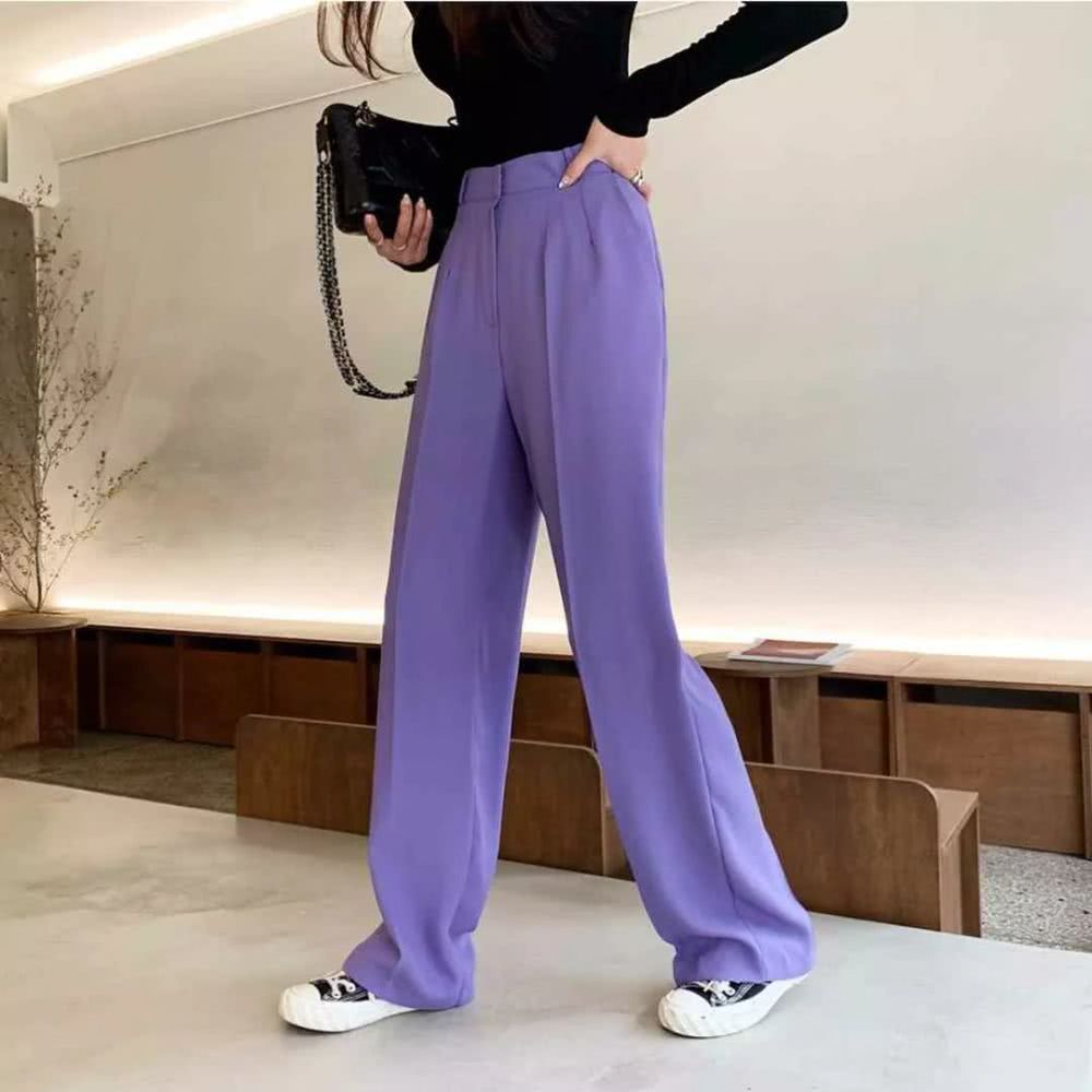 针织衫+拖地裤=秋冬巨洋气穿搭,好看到爆