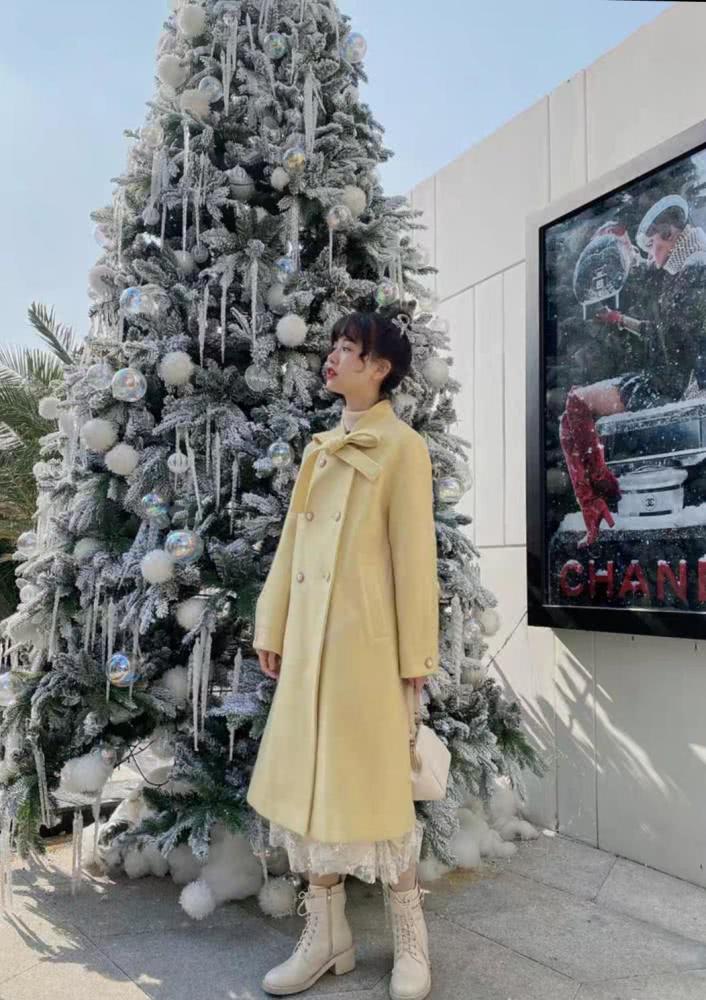 4款毛呢大衣经典穿搭，和长裙穿一块太配了