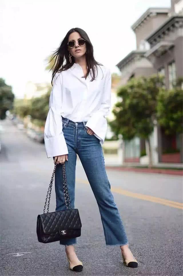 白衬衫很好搭,会穿的人总能给人美到骨子里的感觉