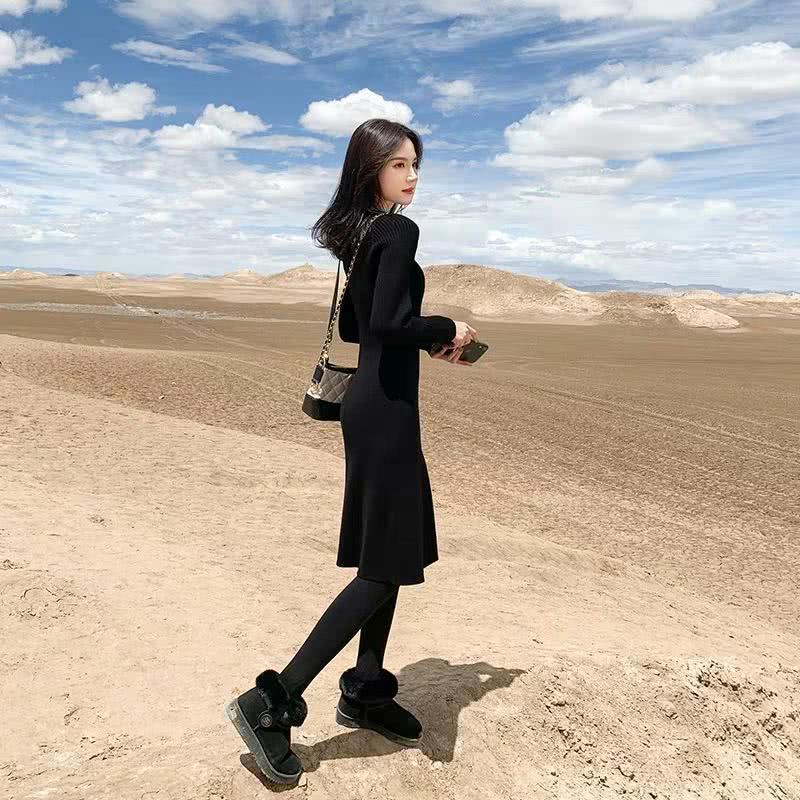 早春很火的连衣裙新穿法,时髦洋气又显身材,高级感太强
