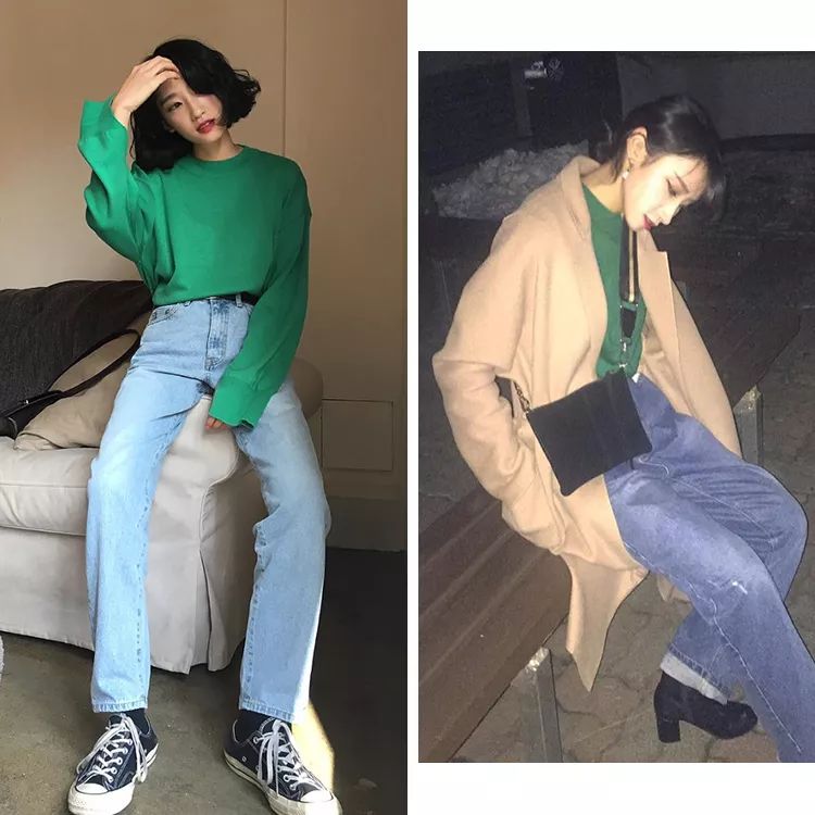 随便穿穿就有时髦感，她的衣品我超羡慕！