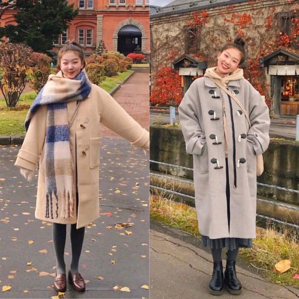 超萌!韩国女博主利和的冬季舒适日常穿搭分享