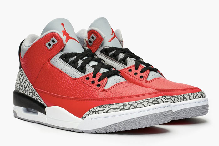 Air Jordan 3 全新「Fire Red」配色鞋款图片1 Air Jordan 3 全新「Fire Red」配色鞋款曝光