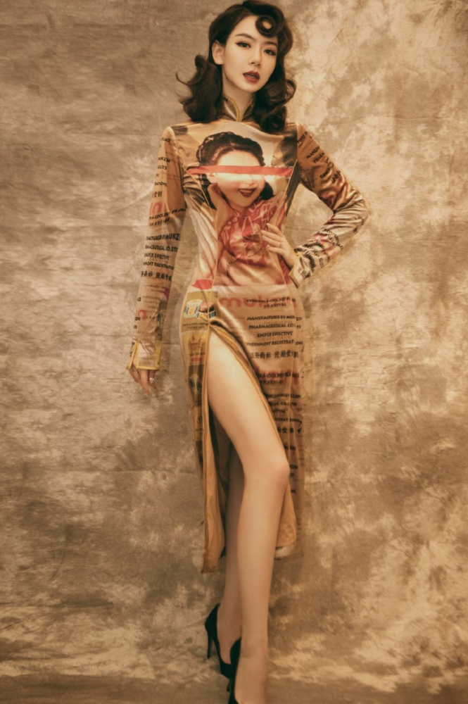 戚薇的“旗袍裙”显瘦又高级，连迪丽热巴都上头了