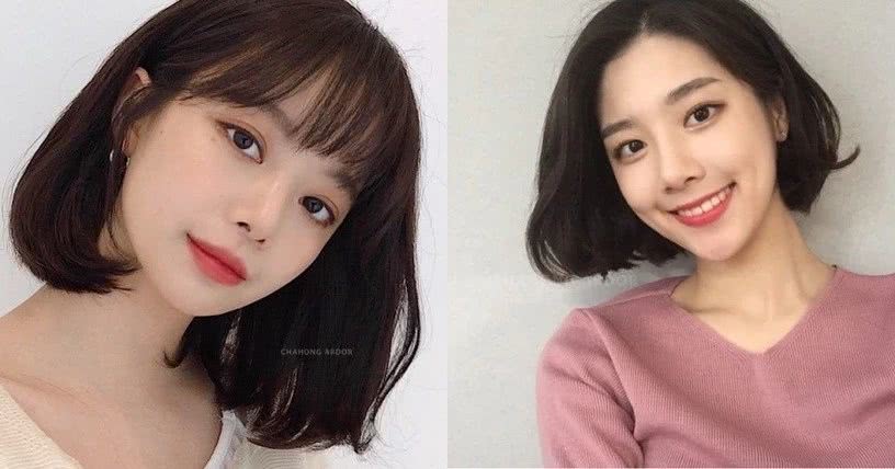 这5款韩国最火的中短发发型,搭配不同卷度瘦脸翻倍
