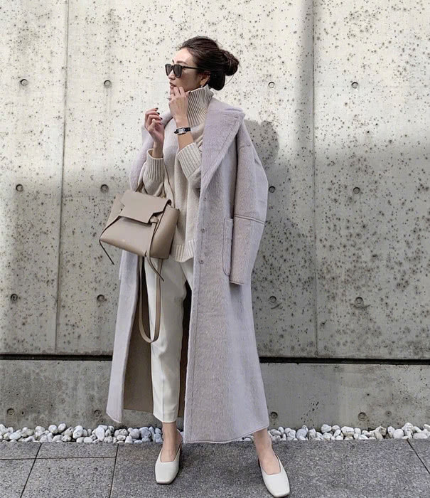 2020流行“单鞋冬穿”，再配上大衣简直美翻了