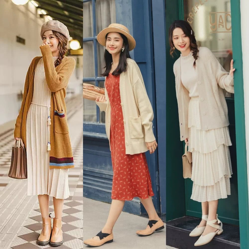 还穿黑白灰？春天换上这些清新明媚的穿搭，优雅文艺有气质