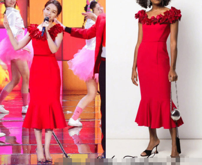 李沁太瘦穿修身裙？优雅甜美气质绝了