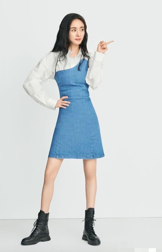 杨幂真“人间水蜜桃”！黑色紧身衣打造3D立体感，一般人驾驭不住