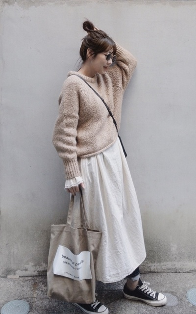 日系装只有可爱风?NO!早春穿搭文艺风利落风都很撩!