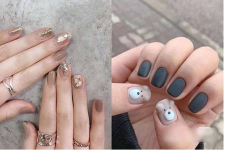 2020最火的显手白美甲图片,简单大方清爽美甲图案大全